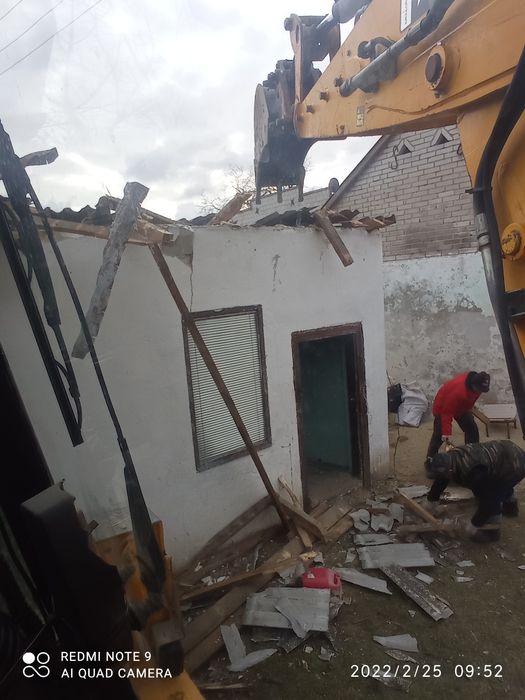 Rozbiórki i wyburzenia, młot wyburzeniowywywóz, gruzu