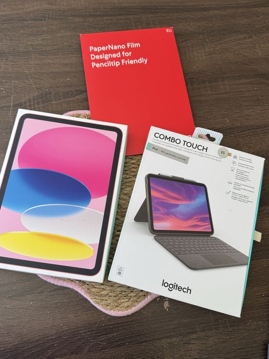 iPad A16 Rosa 128GB + Capa Logitech + Caneta Metapen | Como Novo