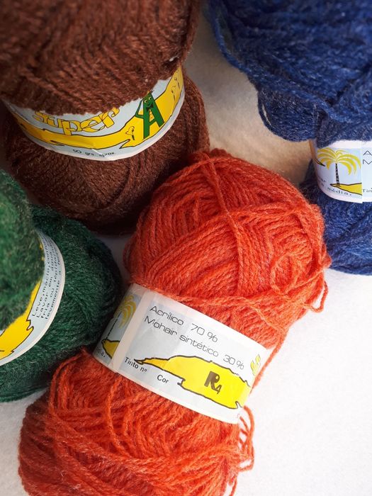 La acrílica e mohair