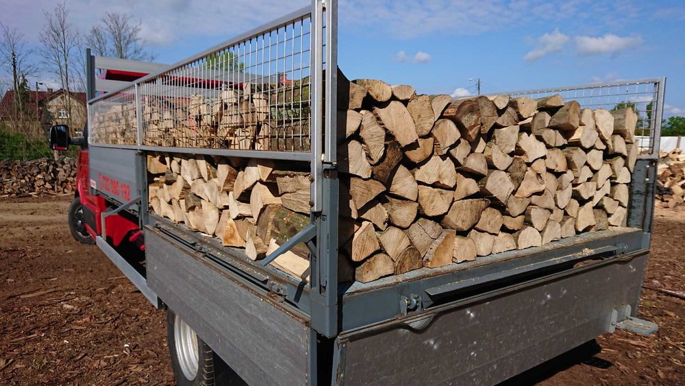 DREWNO KOMINKOWE Żary. Sezonowane Dąb Buk Grab opałowe Transport