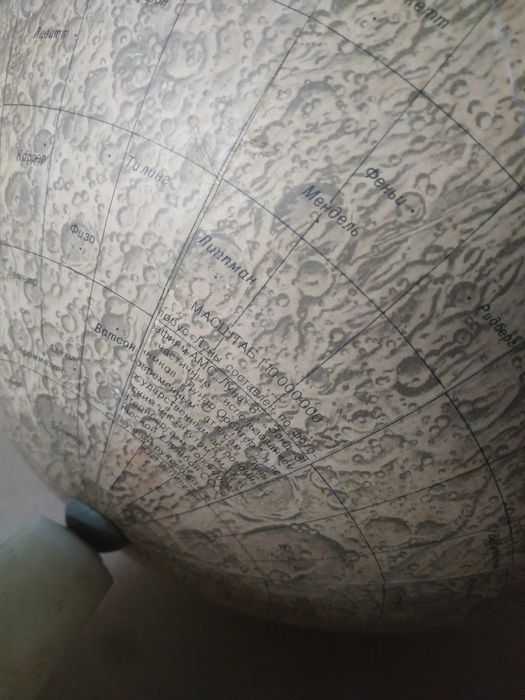 Глобус Місяця, модель поверхні