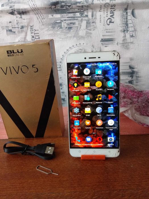 Шустрый смартфон Blu Vivo 5 - 4G, 3/32 Gb, 8 ядер, USB Type-C- РАБОЧИЙ