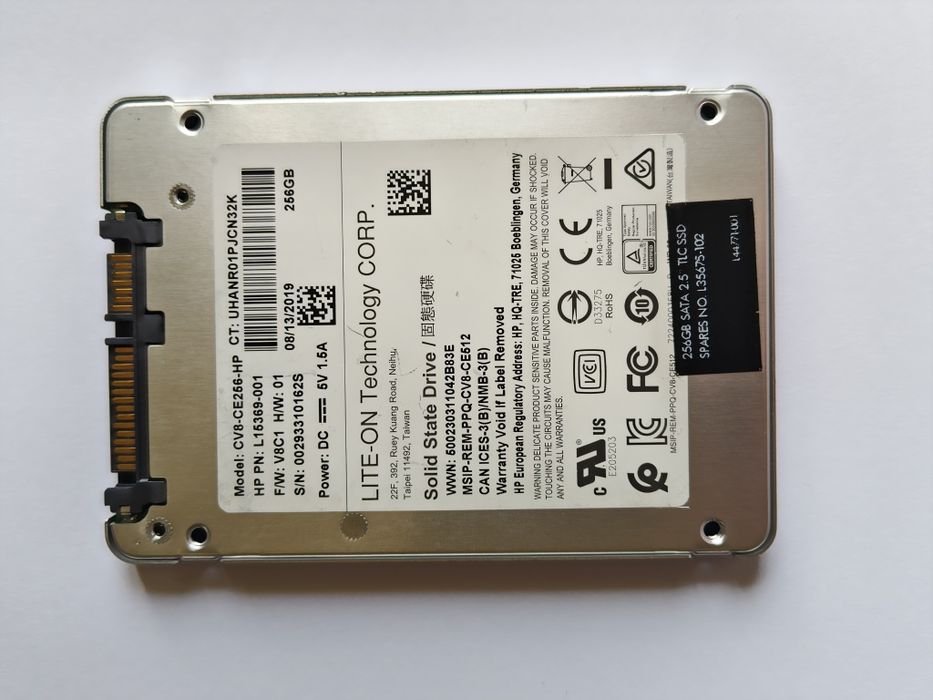 Жесткий диск SSD 256 GB LITE-ON  CV3-CE256-HP