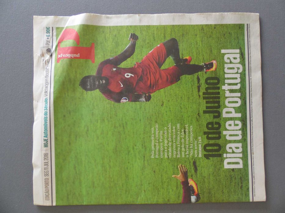 Jornal Público Portugal Campeão da Europa 2016