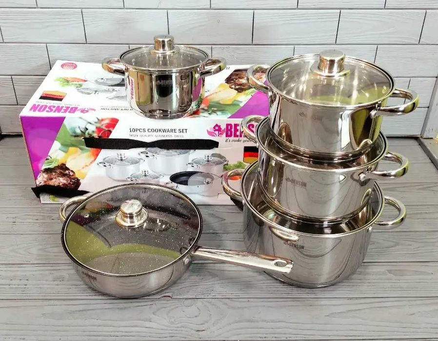 Набір каструль(Супер Якість.) Набір посуду 4+1