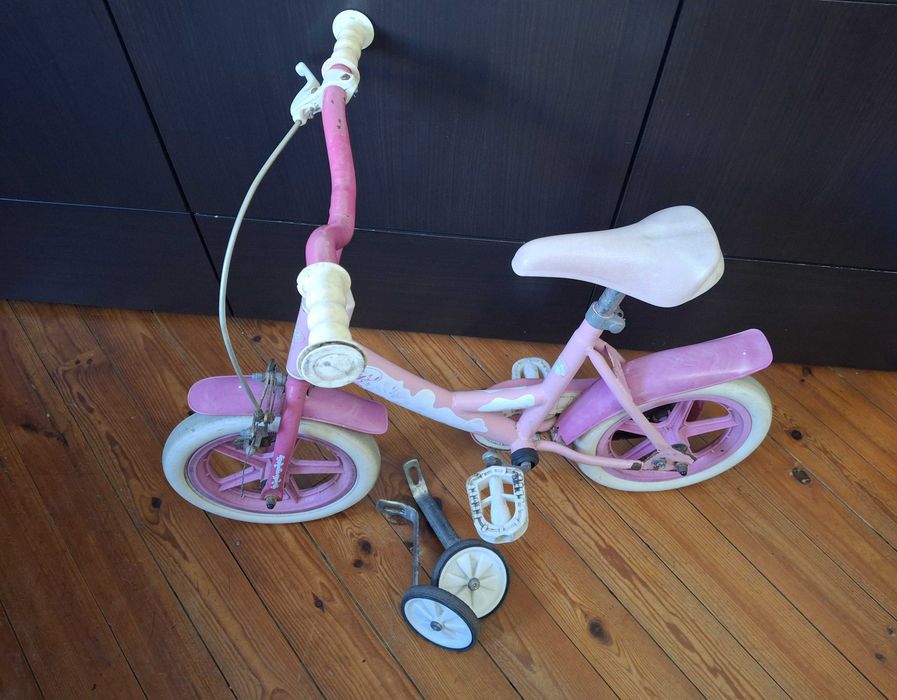 Bicicleta de criança roda 14 cor de rosa