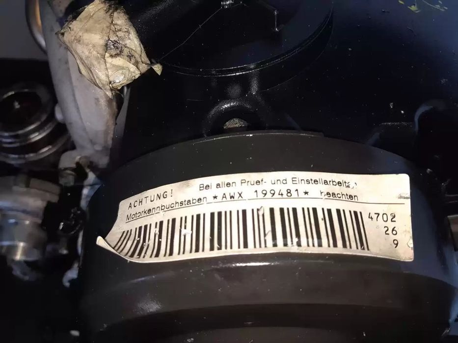 MOTOR AUDI A4 1.9 TDI REFª: AWX