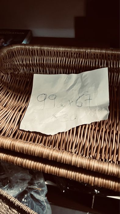 Kosz wiklinowy rękodzieło użytkowe