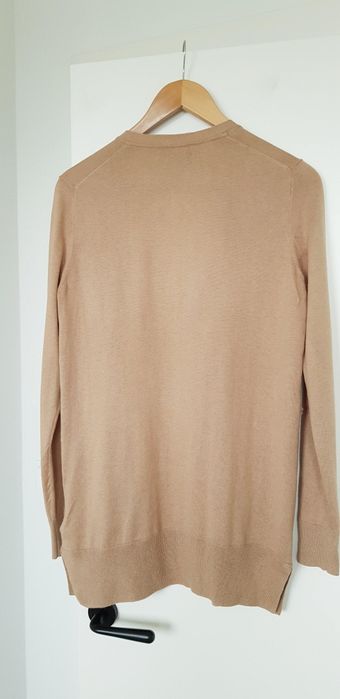 Massimo Dutti, camelowy kardigan/narzutka