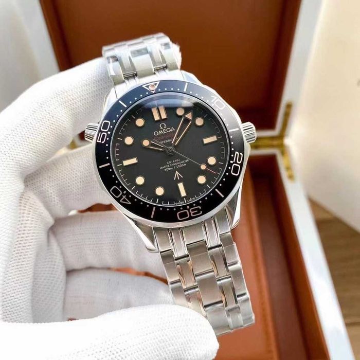 Годинник автоматичний Omega Seamaster Diver 300 M Black Wave Dial
