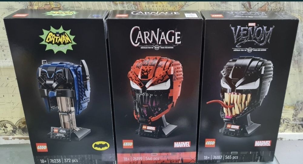 Lego. Capacetes Starwars 75274, 75276, 76182, DC, Marvel. Selados.