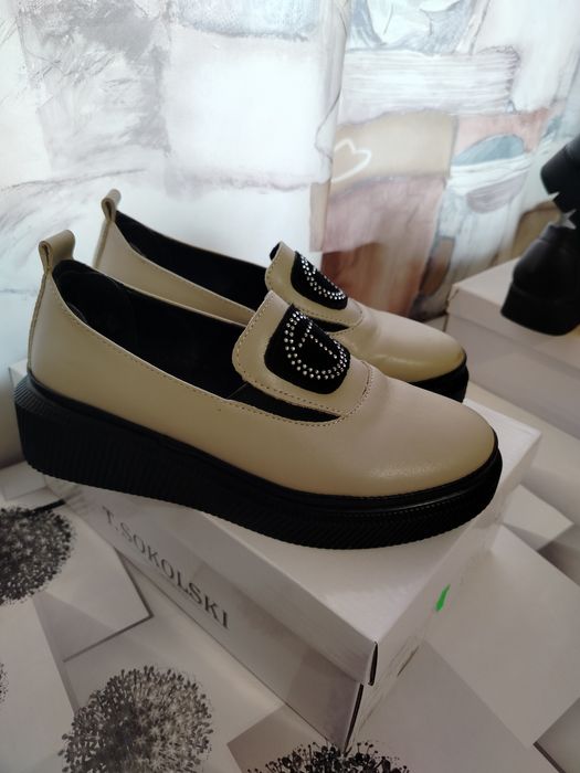 Buty na platformie 36 skóra