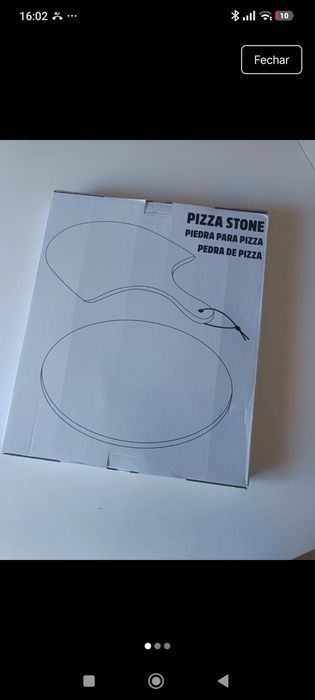 Conjunto pedra para Pizza + Pá de madeira