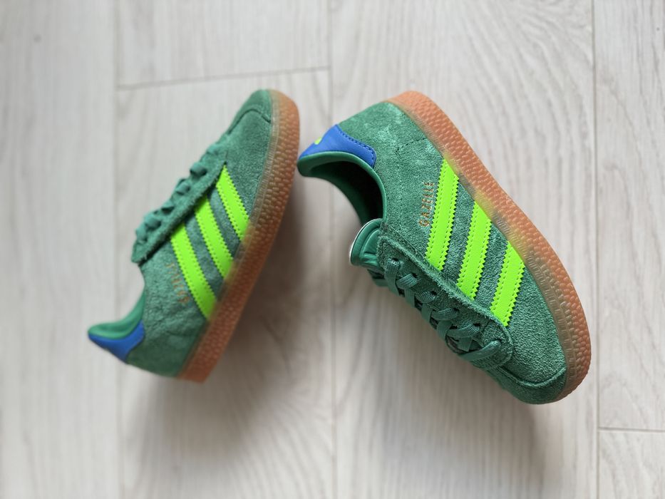 Дитячі кросівки кеди Adidas Gazelle CF EL C Green