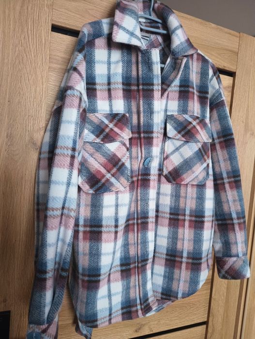 Bluza w kratę na guziki