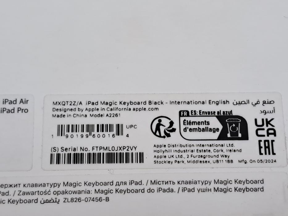 Etui z klawiaturą APPLE Magic Keyboard do iPada Pro 11 cali Czarny MXQT2Z/A