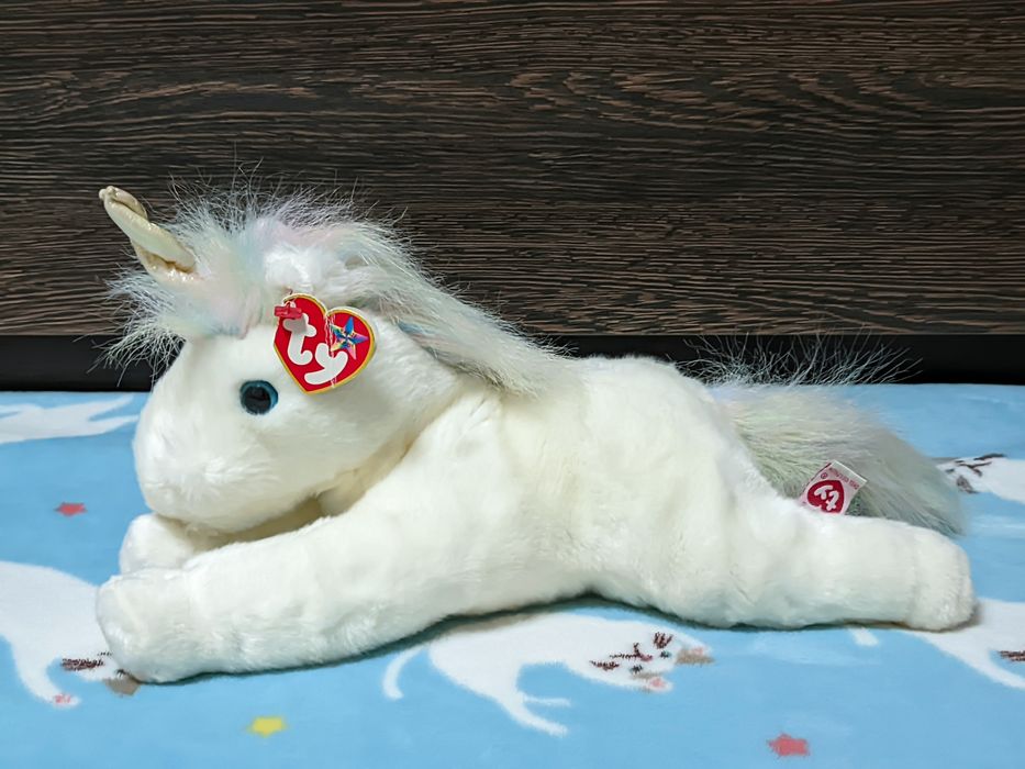Коллекционная мягкая игрушка единорог TY Beanie Buddies Mystic 2001