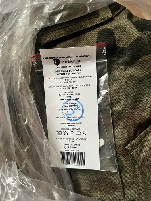 Mundur polowy wzor 124P/MON  rozmiar S/XS