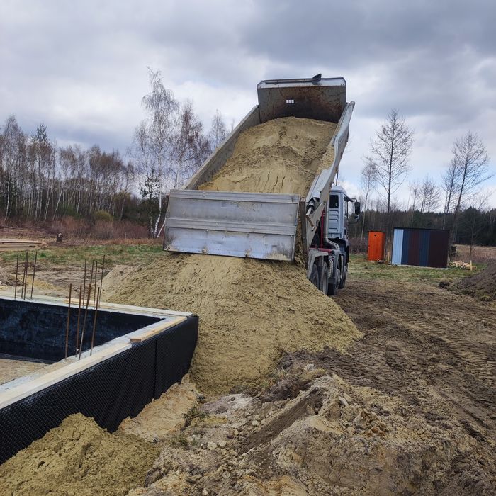 Piasek kopany  płuczka  pospółka  kliniec