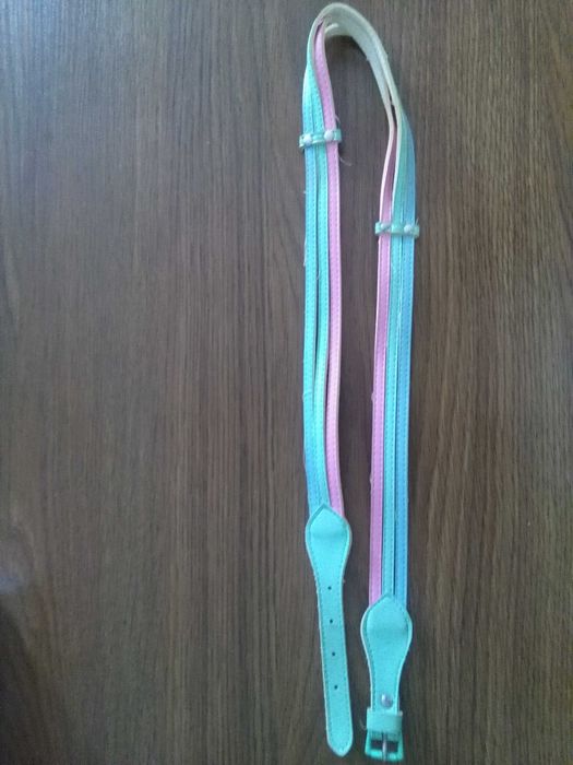 Pasek damski trójkolorowy