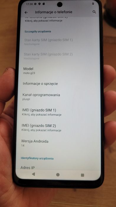 Motorola g23 4/128 GB bdb stan