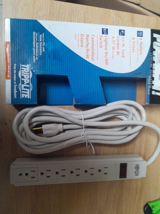 Listwa zasilająca angielska z 6 gniazdami, ps 615 przewód 4,57 m