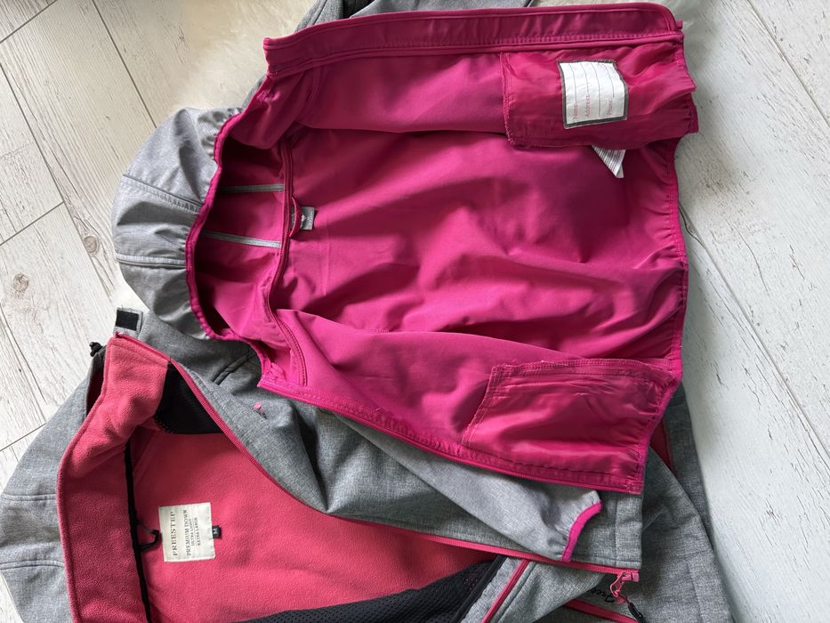 Zestaw kurtek mama i córka. Softshell, oddychająca. Przejściowa
