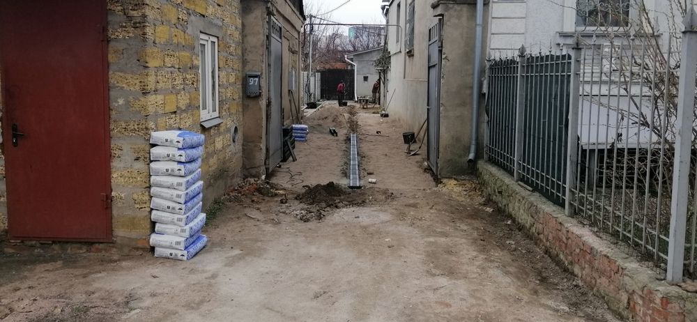 Укладка тротуарной плитки
