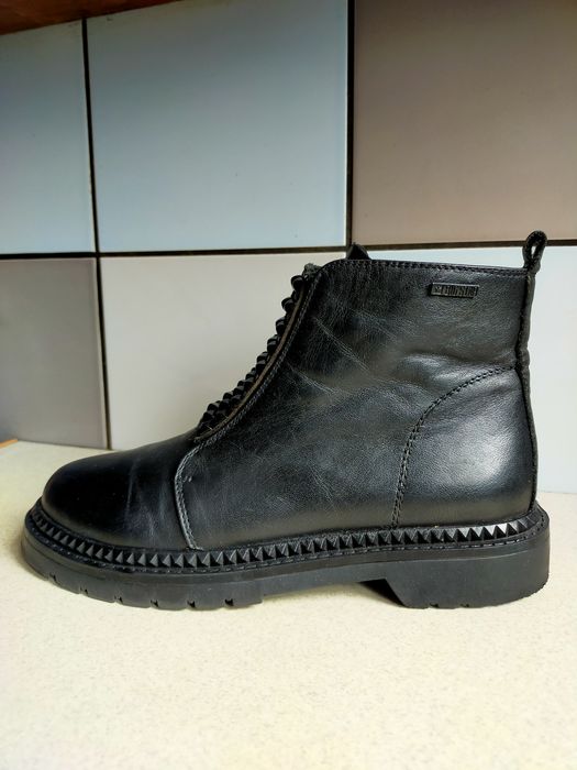 Buty zimowe Big Star Trapery kozaki motocyklówki  36 / 37 skórzane