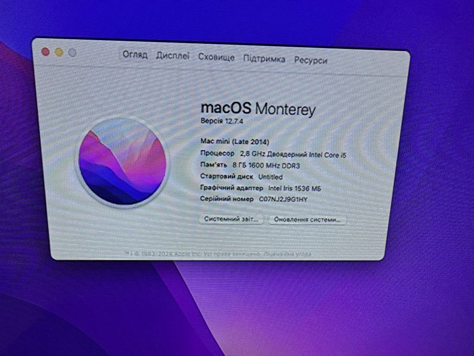 Mac mini 2012,2014 (a1347)  роки, гарна комплектація — перша ціна
