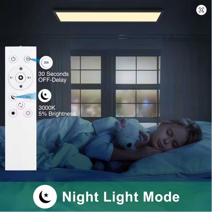 Lampa RGB panel 120x30cm LED + pilot