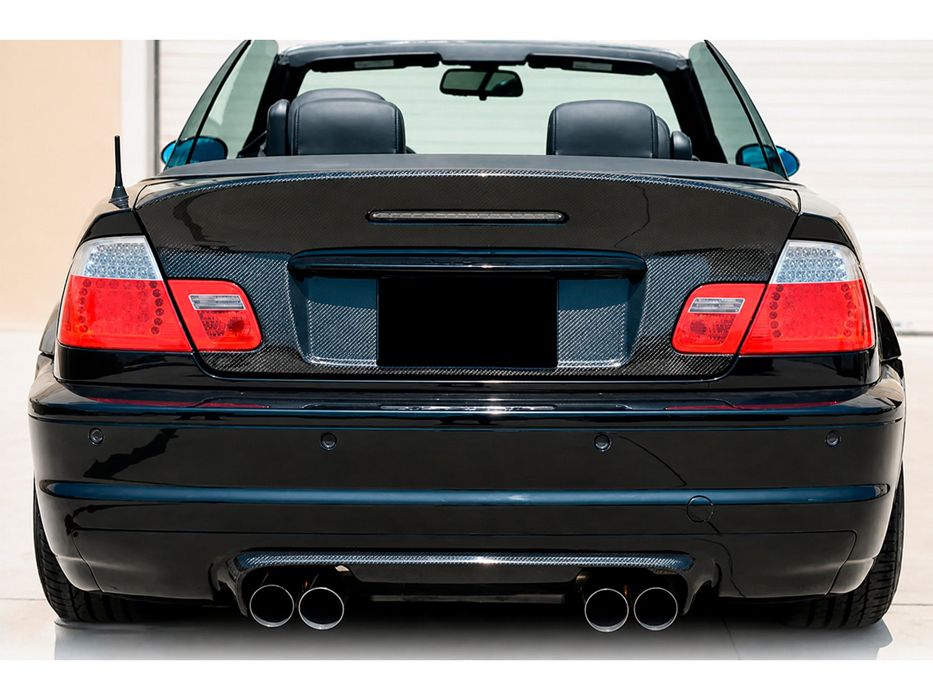 BMW 3 серія E46 1998-2006 рр. Дифузор заднього бампера V2 (для M3, Карбон)