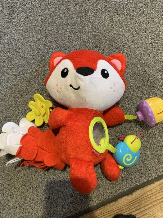 Lis Fisher Price lisek grzechitka gryzak przytulanka