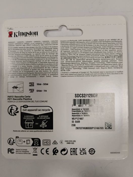 Karta pamięci Kingston 128GB 20szt.