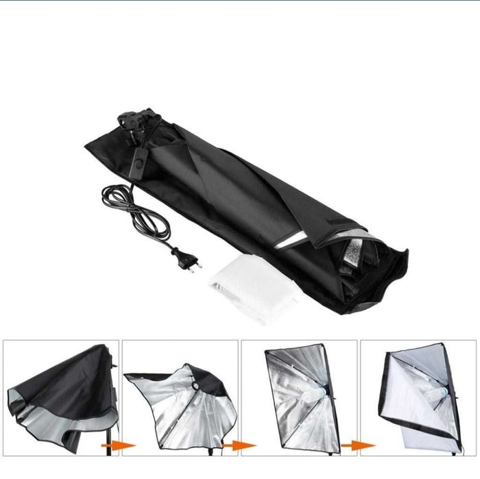 Iluminação Estúdio Fotografia profissional softbox 270w