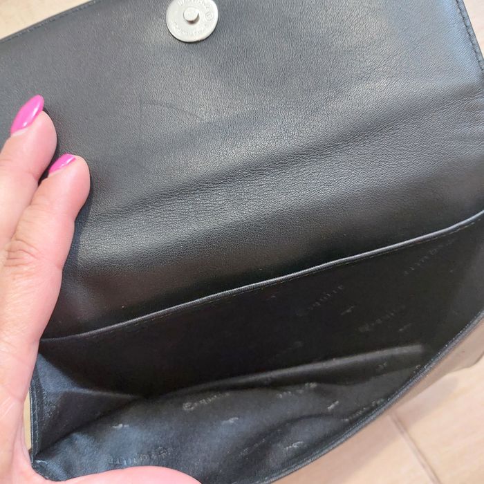 NIEUŻYWANA torebka skórzana czarna z portfelem esquire