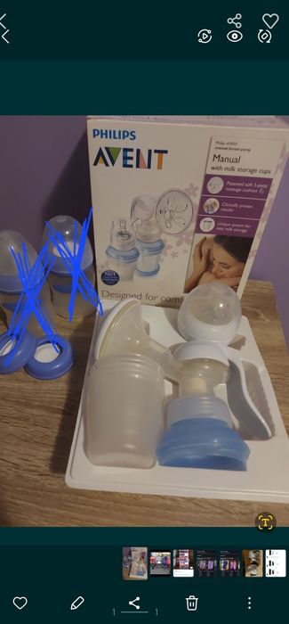 Laktator ręczny Philips Avent +gratis butelka