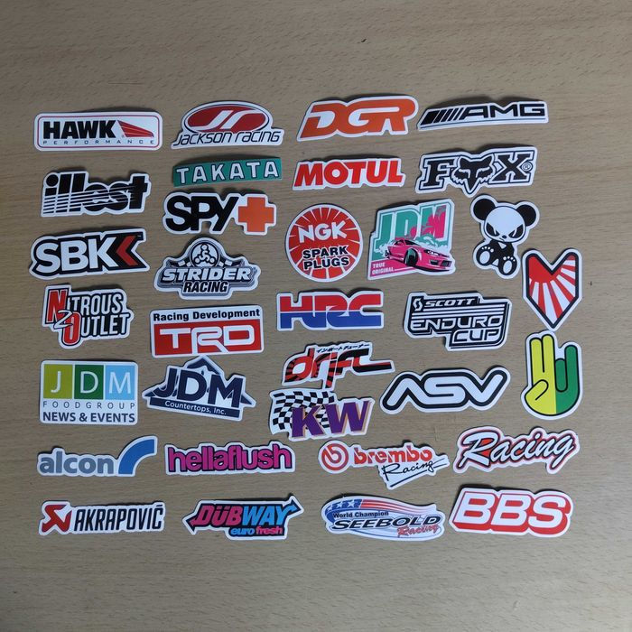 100 Autocolantes Motas Motard Drift