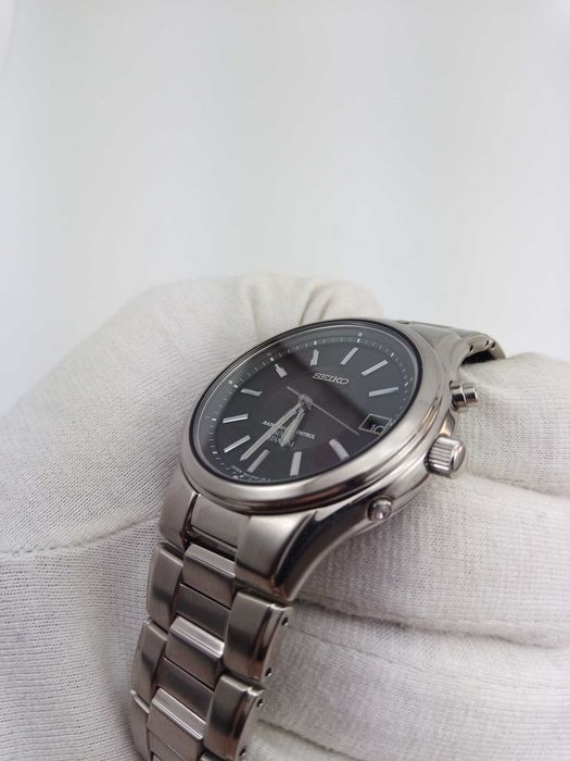 Часы мужские Seiko Solar SBTM003 титан радиоконтроль сапфир Japan made