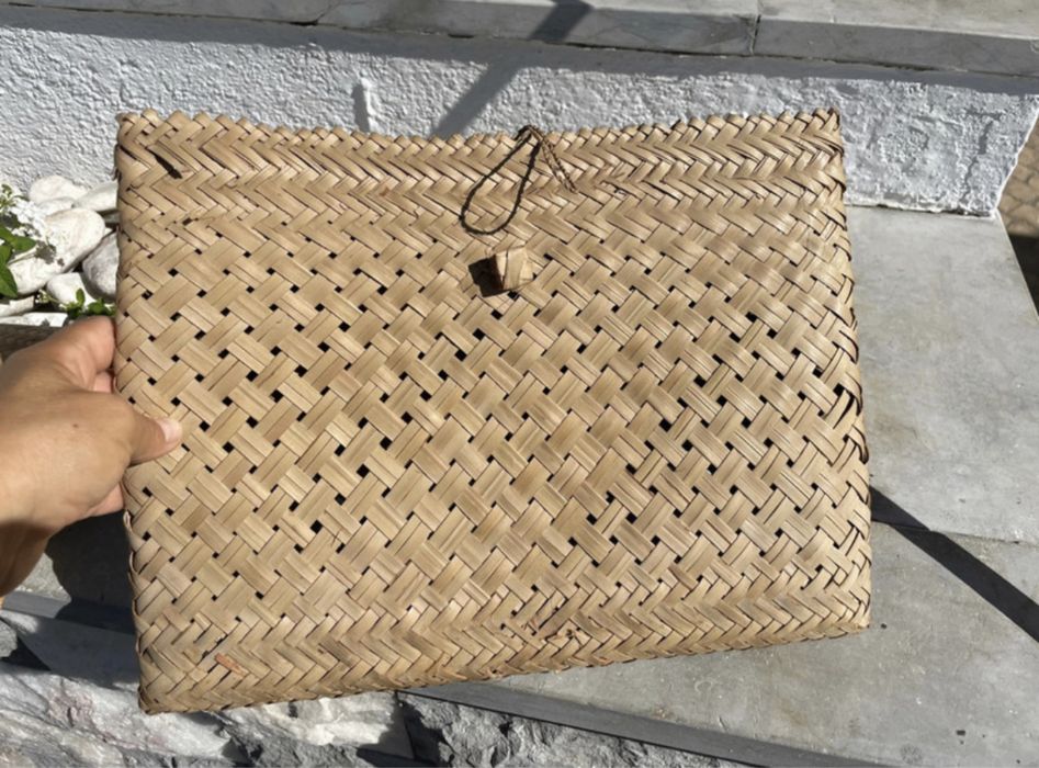 Pochete vintage em palhinha