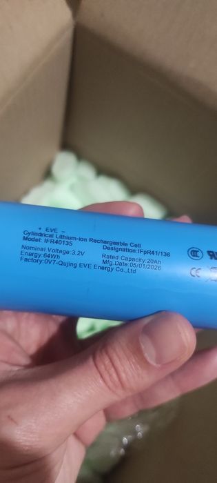 Lifepo4 eve c40 40135