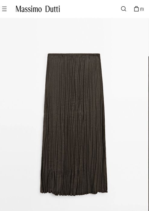 Довга Спідниця зі складками Massimo Dutti, р М