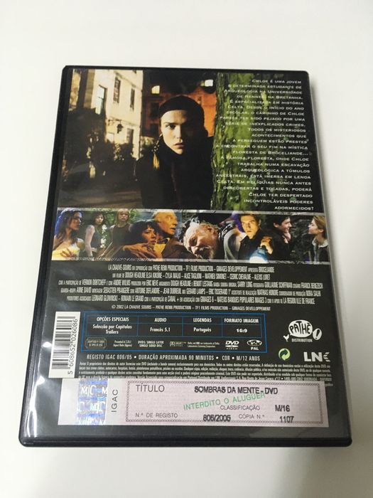 Sombras da Mente Dolby Digital 5.1  e Legendas em Português Selo IGAC (Portes CTT GRÁTIS)