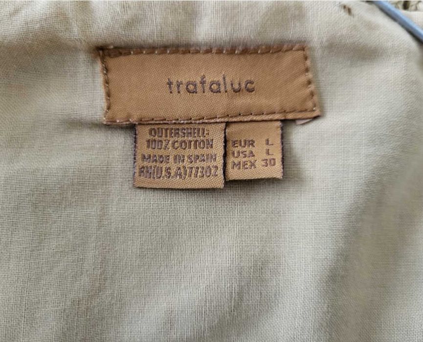 Casaco castanho claro, Zara de bombazine, tamanho L