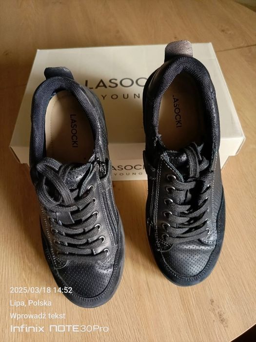 Buty skórzane Lasocki dla chłopca rozmiar 35