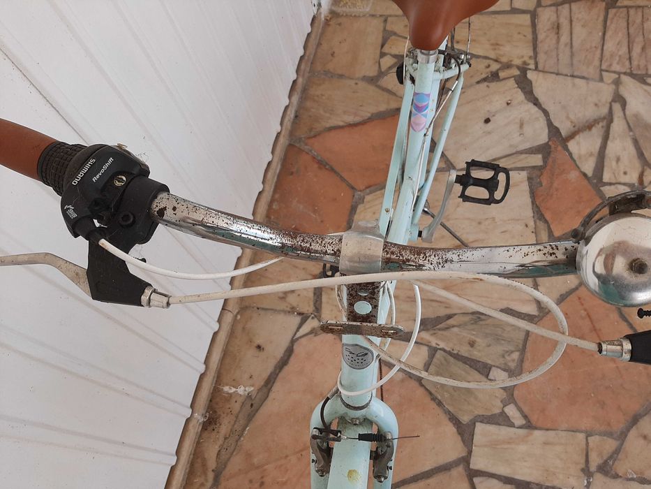 Bicicleta de senhora estilo "pasteleira"
