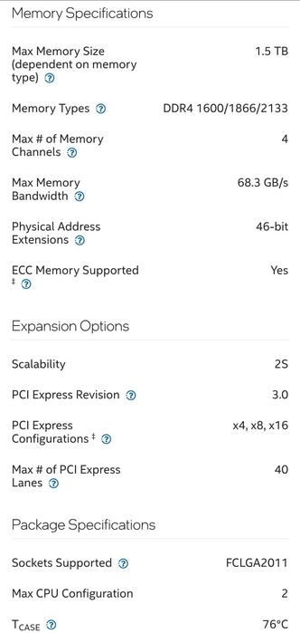 процессор 10 ядер intel xeon комплектующие в компьютер e5 2640v4 x99