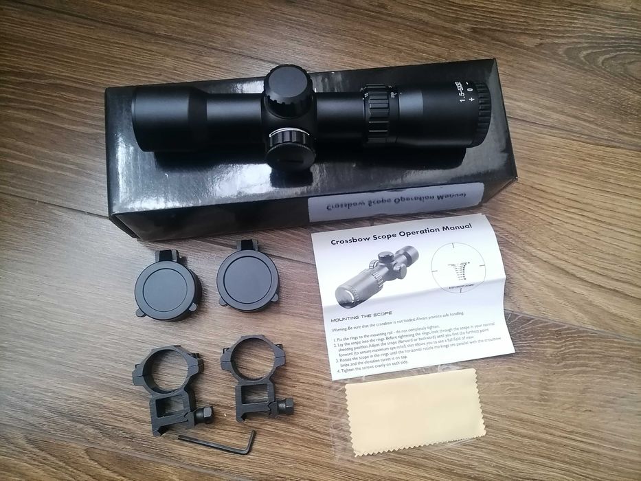 Оптичний приціл мінік загоннік 1.5-5x32IR.