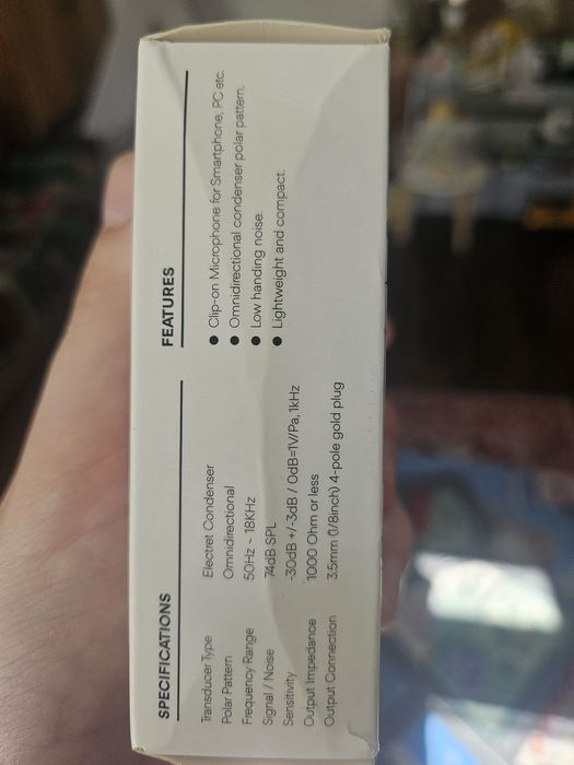 Mikrofon MAONO krawatowy do telefonu i nie tylko