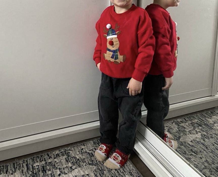 Новорічний светр на 1,5-2 рочки, 92 розмір